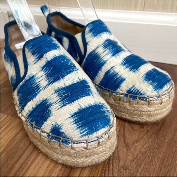 SAM EDELMAN Ikat Print Espadrilles Slip On Platform - Picture 15 of 15